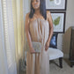 Back to this maxi dress| taupe