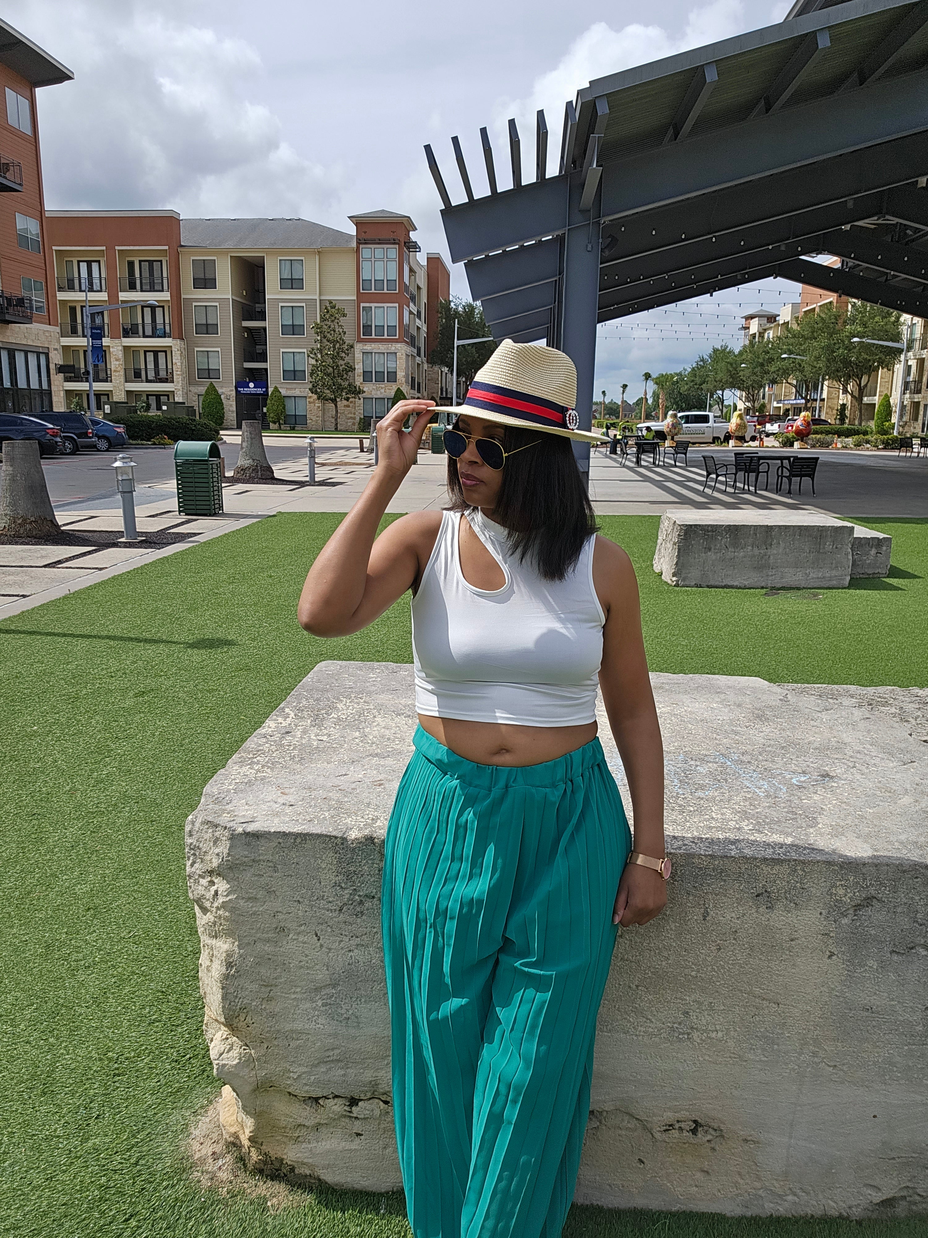 Tina | cut out camisole | top | white