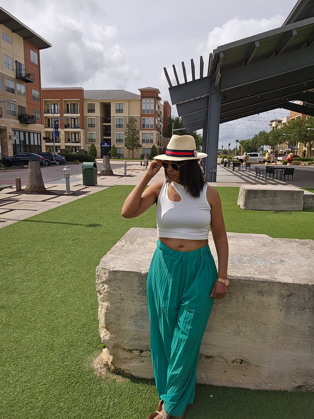 Tina | cut out camisole | top | white