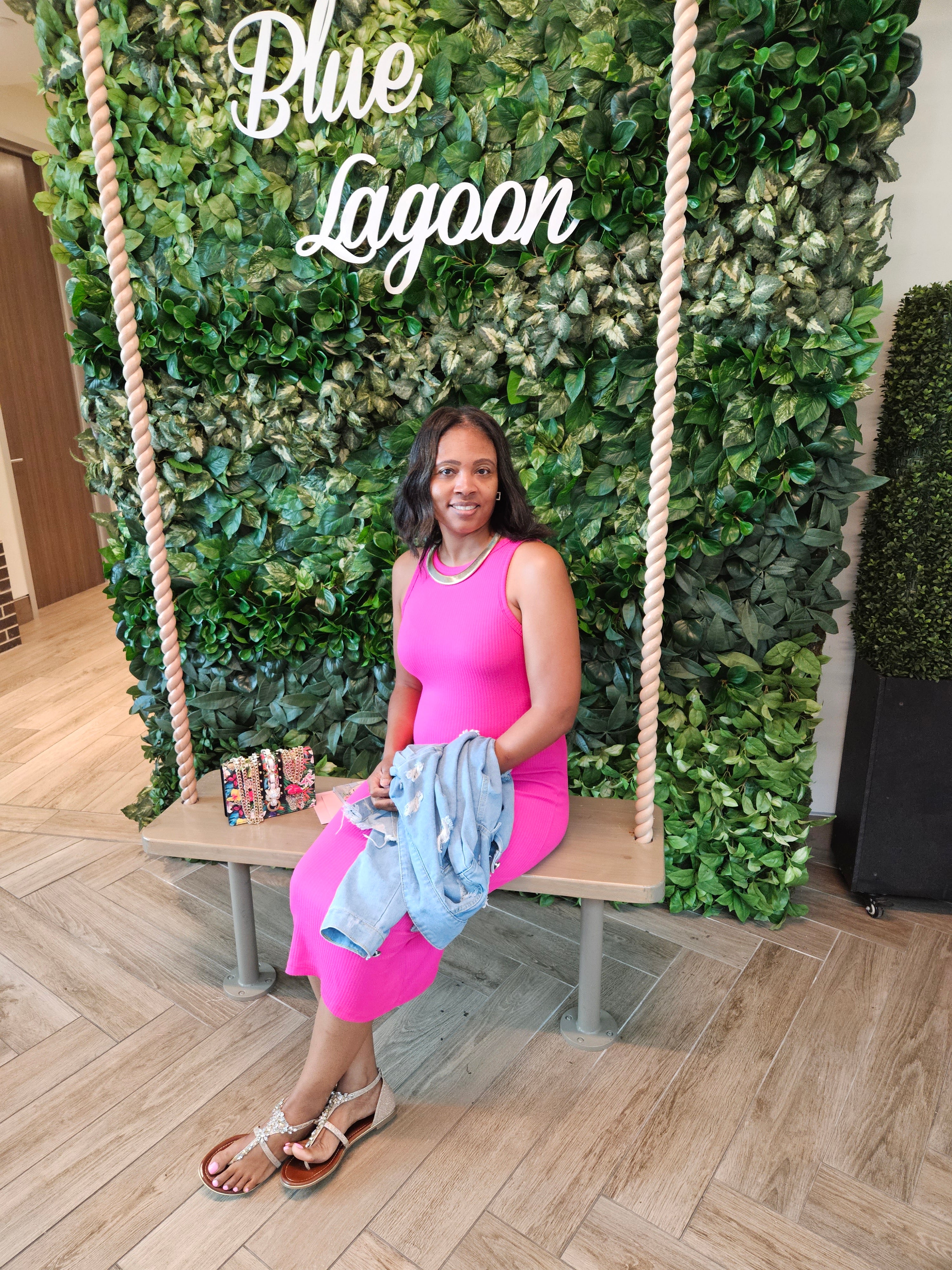 Lillie love dress| hot pink/blk