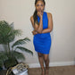 cut it out dress| blue