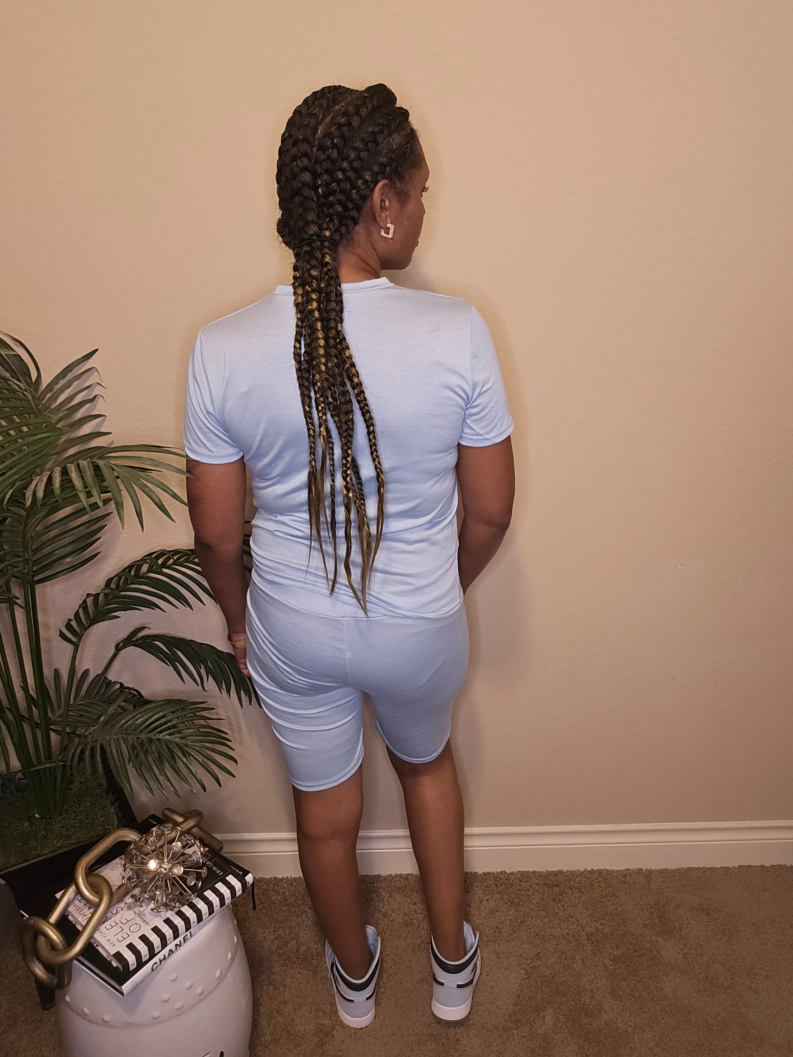 On my way | 2 piece set | light blue