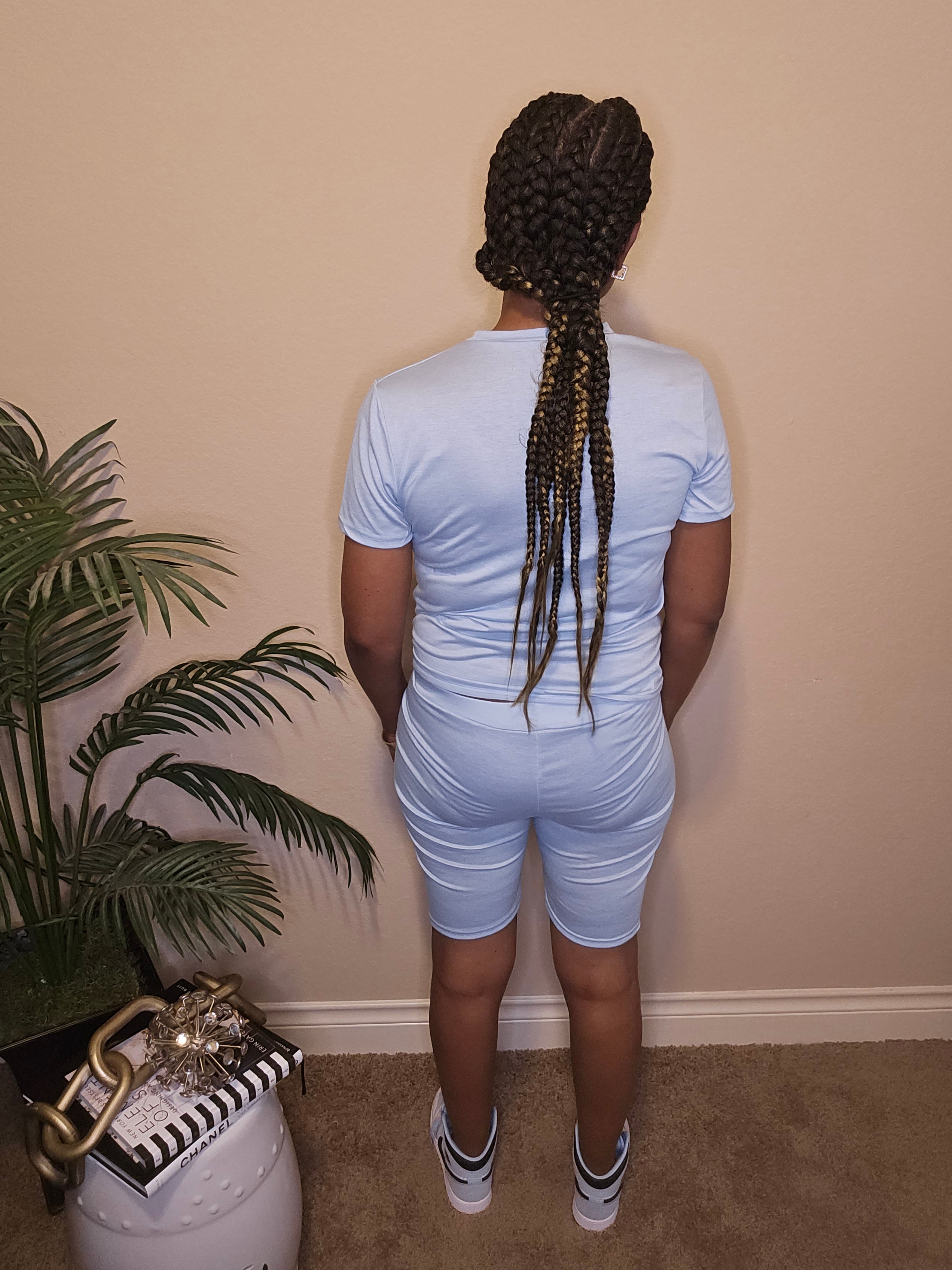 On my way | 2 piece set | light blue