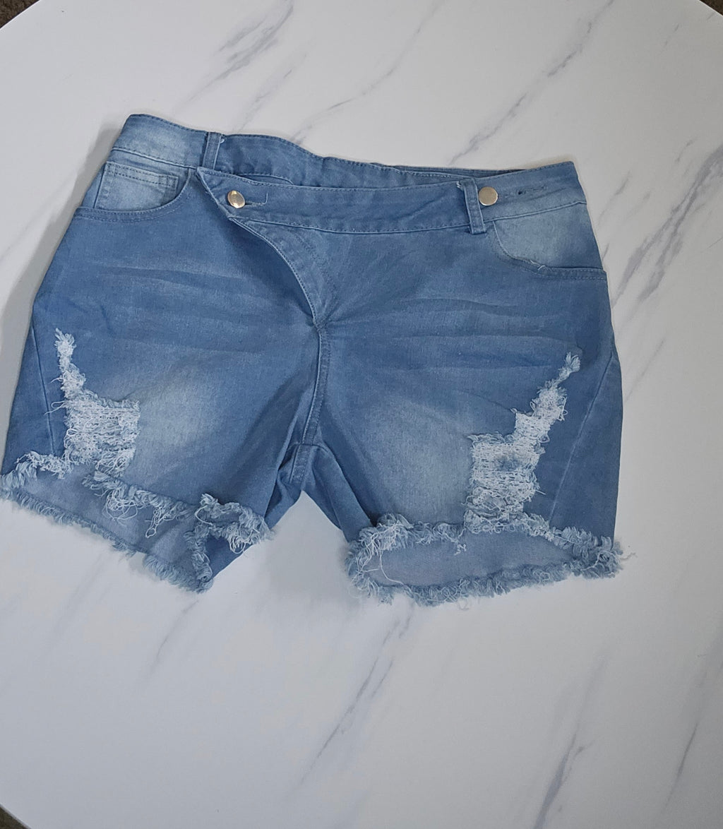 Cross over| denim shorts| bottoms