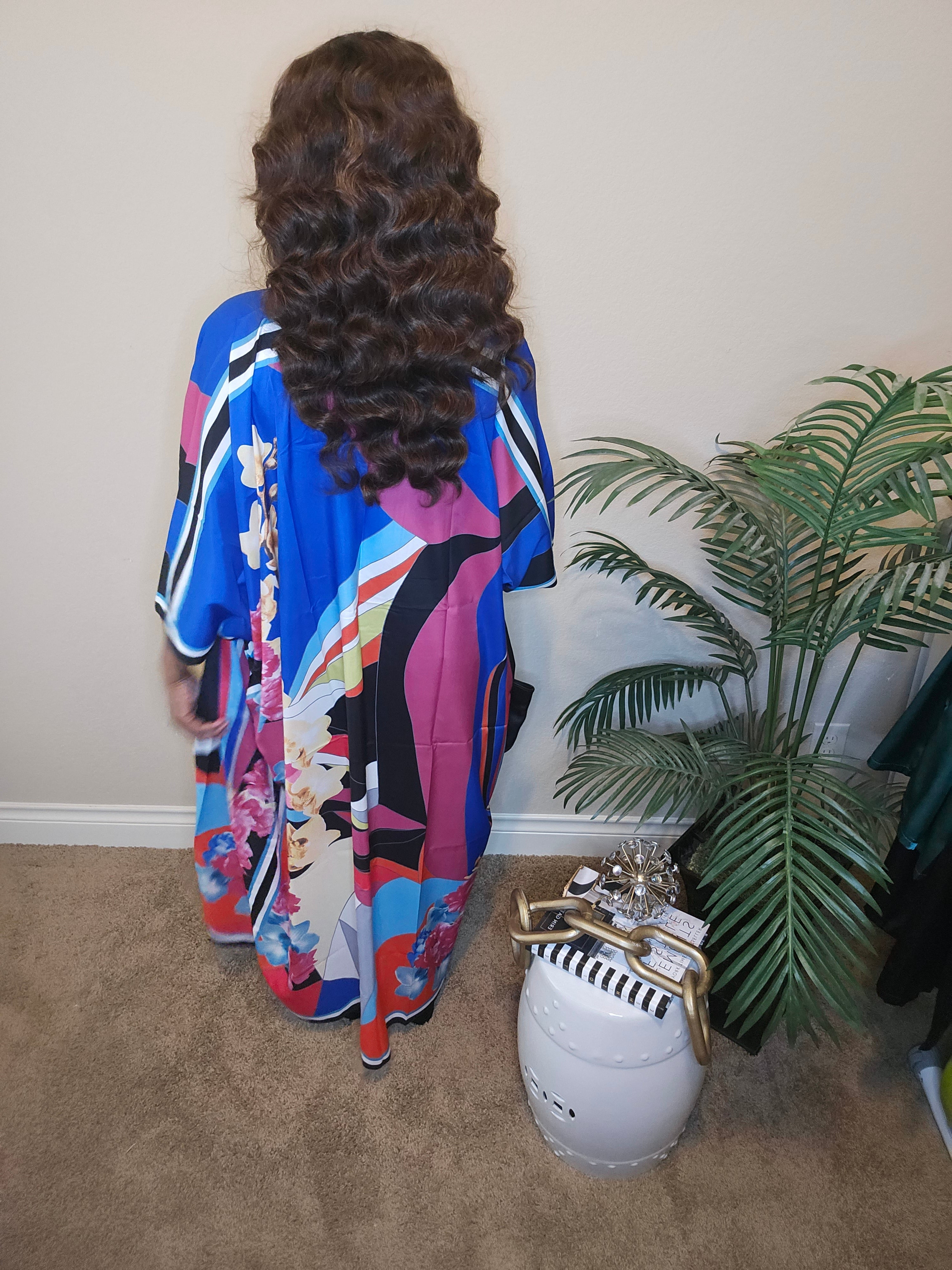 Marial cardigan | kimono| blue&pink