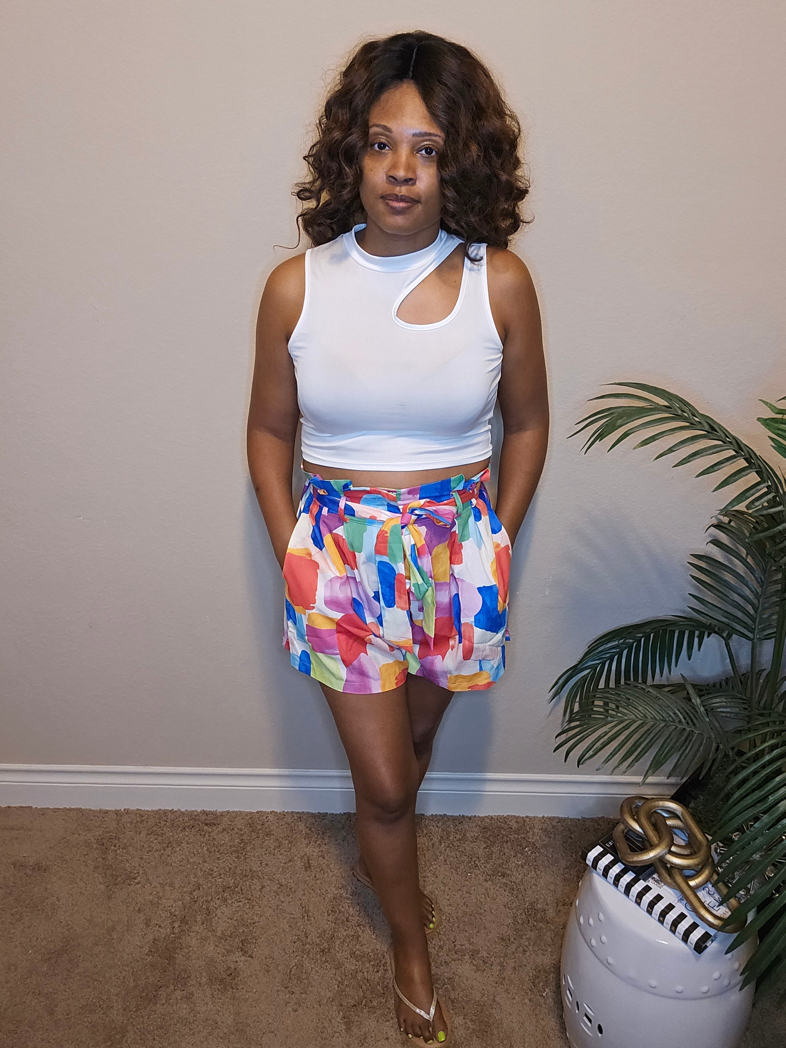 Ciandra shorts| bottoms| multi-color