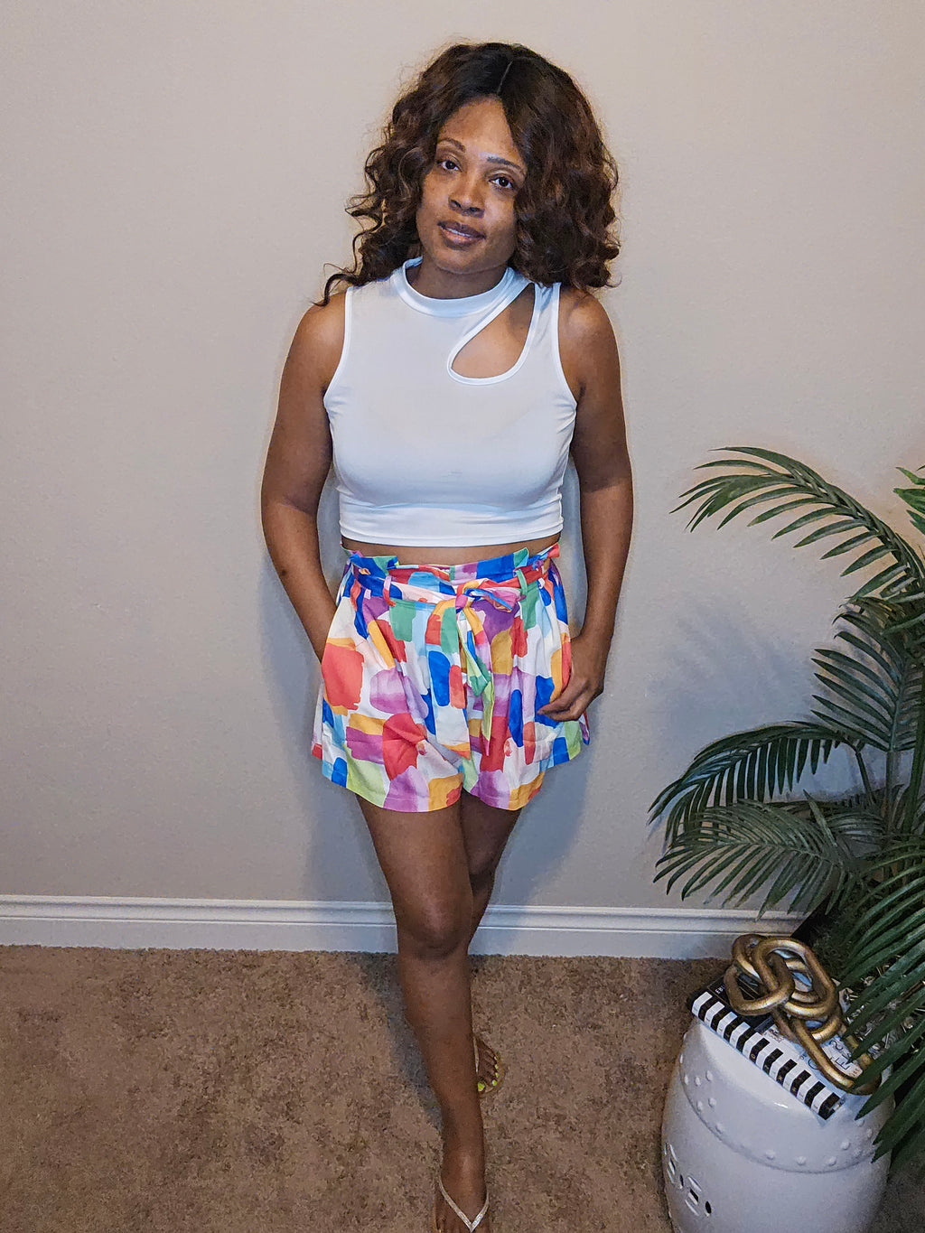 Ciandra shorts| bottoms| multi-color