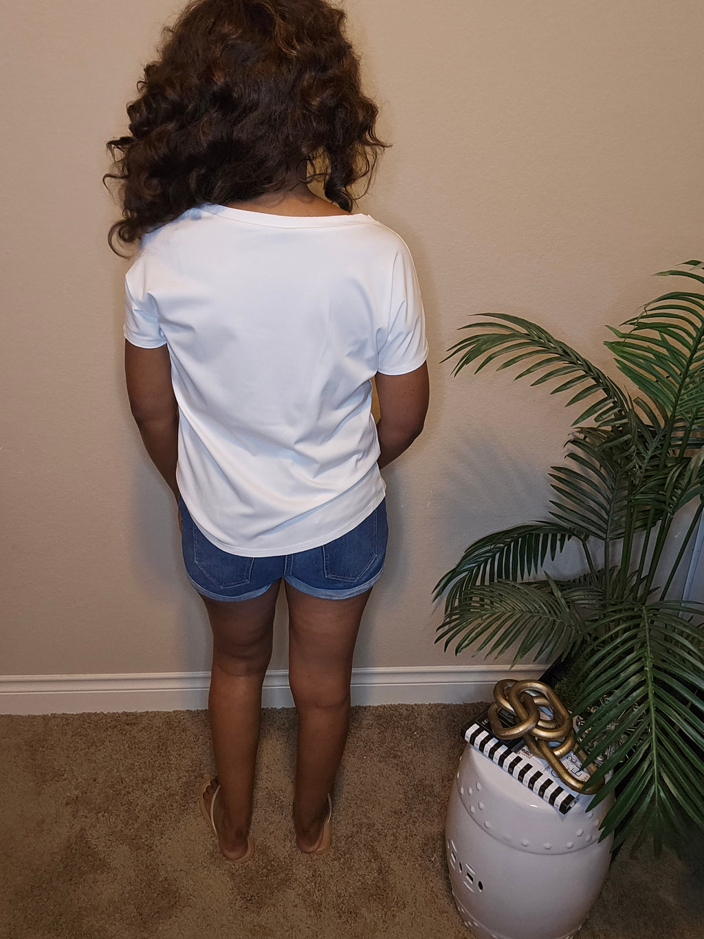 Paint splash graphic tee shirt | top| white