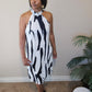 JUST YOU AND ME HALTER DRESS| BLK&WHITE