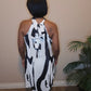 JUST YOU AND ME HALTER DRESS| BLK&WHITE