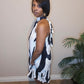JUST YOU AND ME HALTER DRESS| BLK&WHITE
