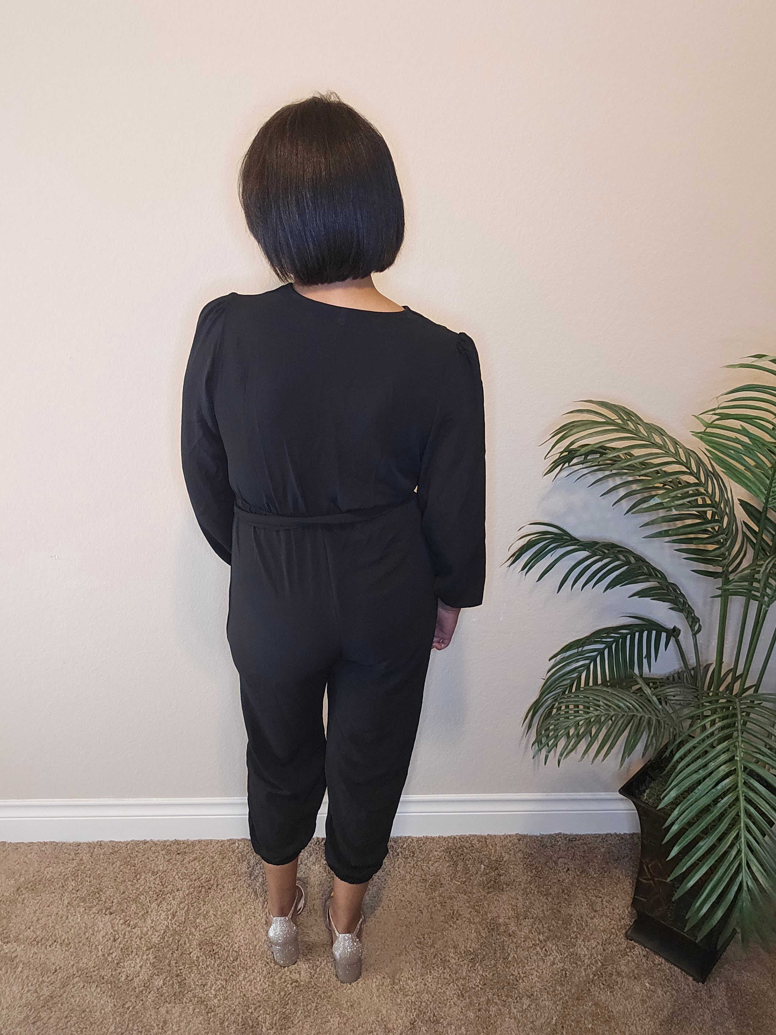 Making it count jumpsuit| black