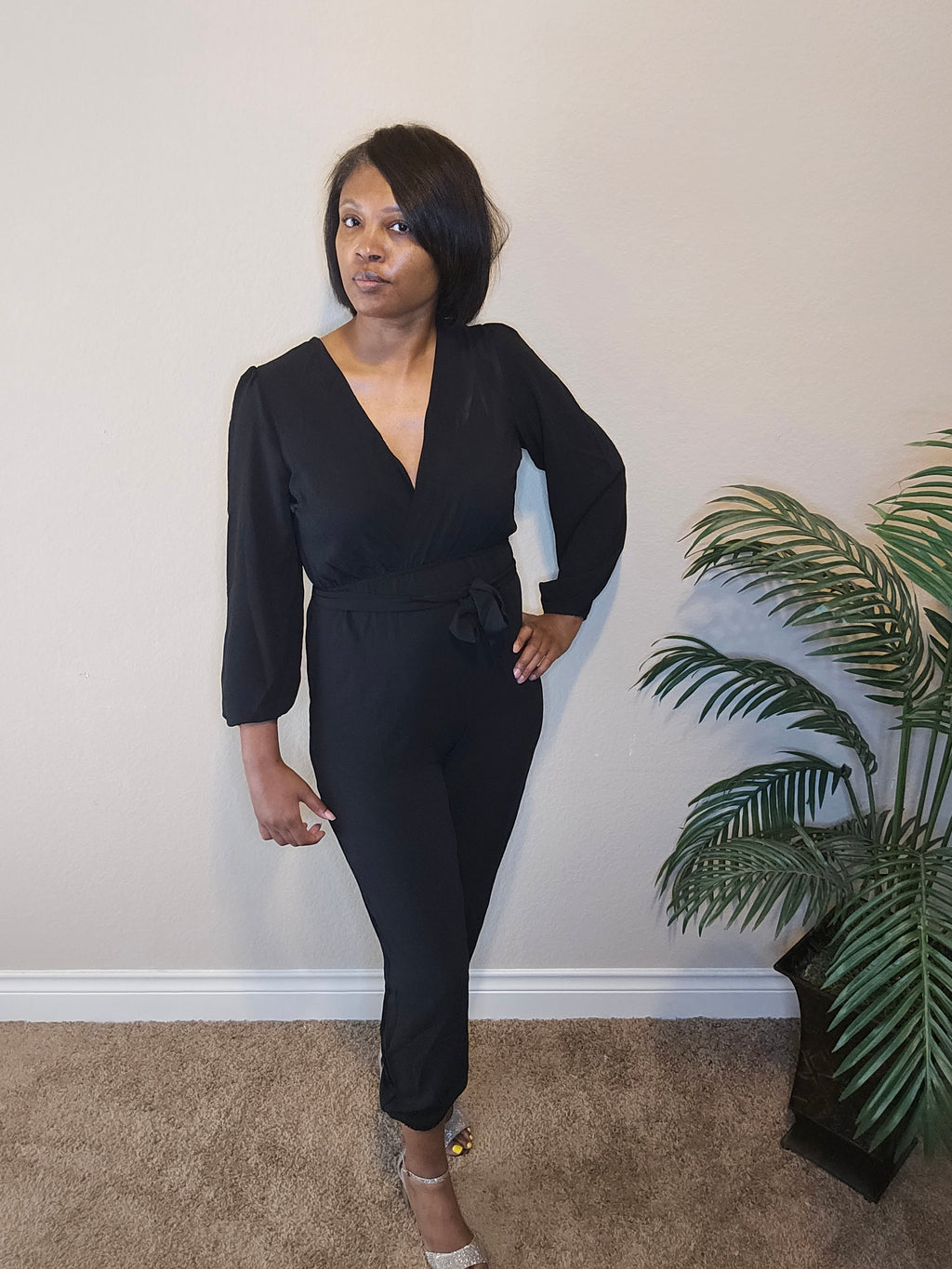 Making it count jumpsuit| black