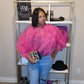 Cotton candy top | fuschia