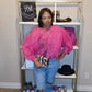 Cotton candy top | fuschia
