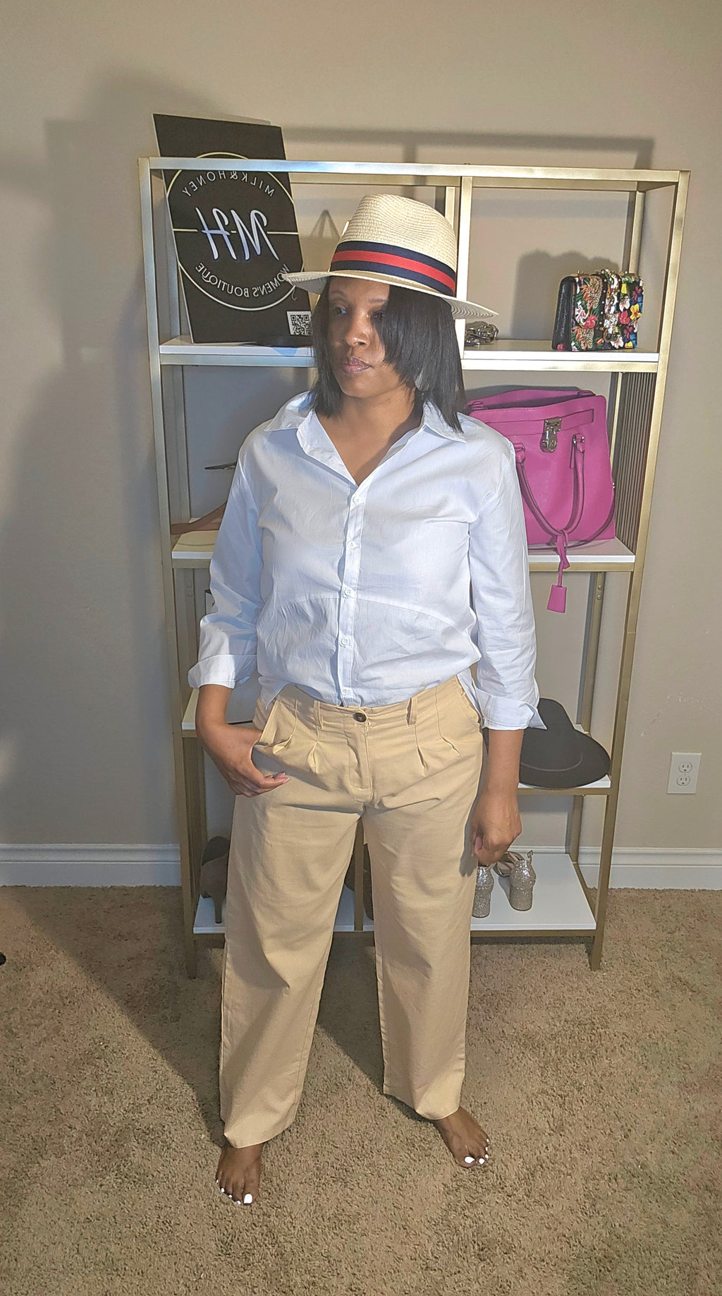 Take a break linen bottoms| khaki