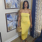 Mellow yellow  rube top maxi dress|yellow