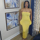 Mellow yellow  rube top maxi dress|yellow