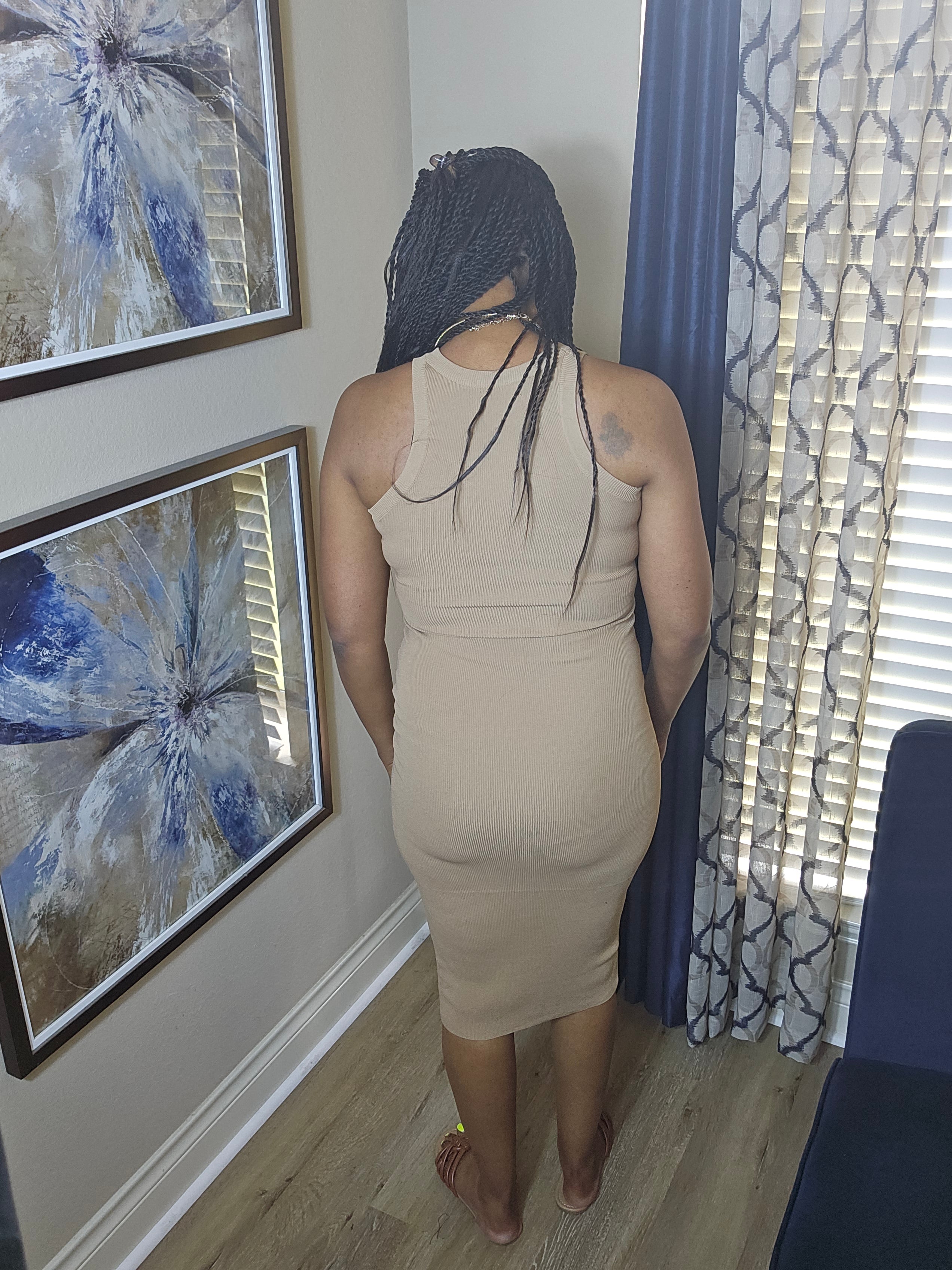 Tea time dress|brown