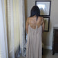 Back to this maxi dress| taupe