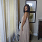 Back to this maxi dress| taupe