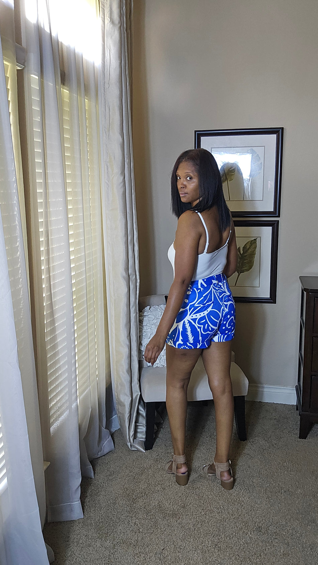 Nova shorts |blue&white