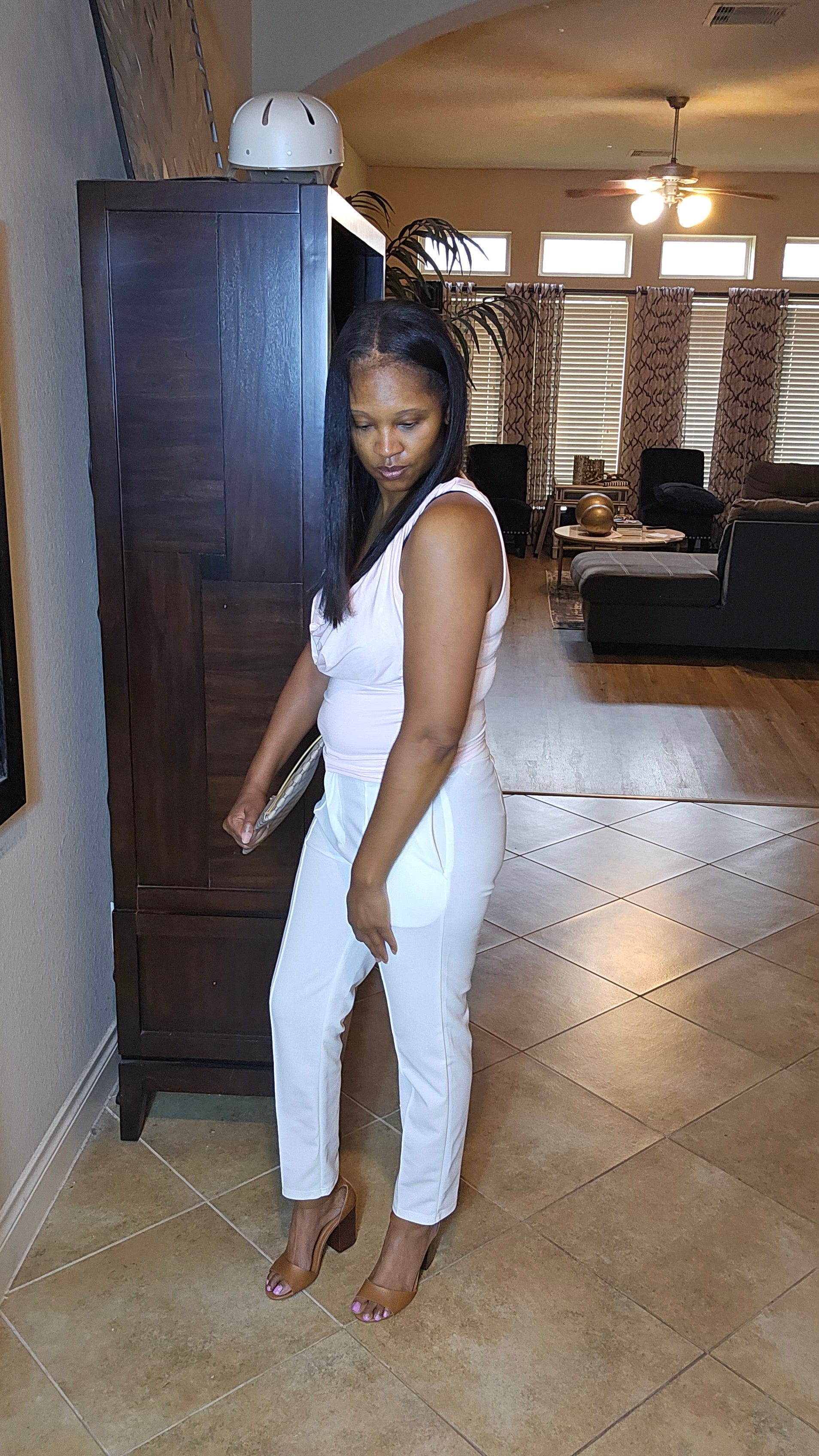 Pink sleeveless  top| tweety top