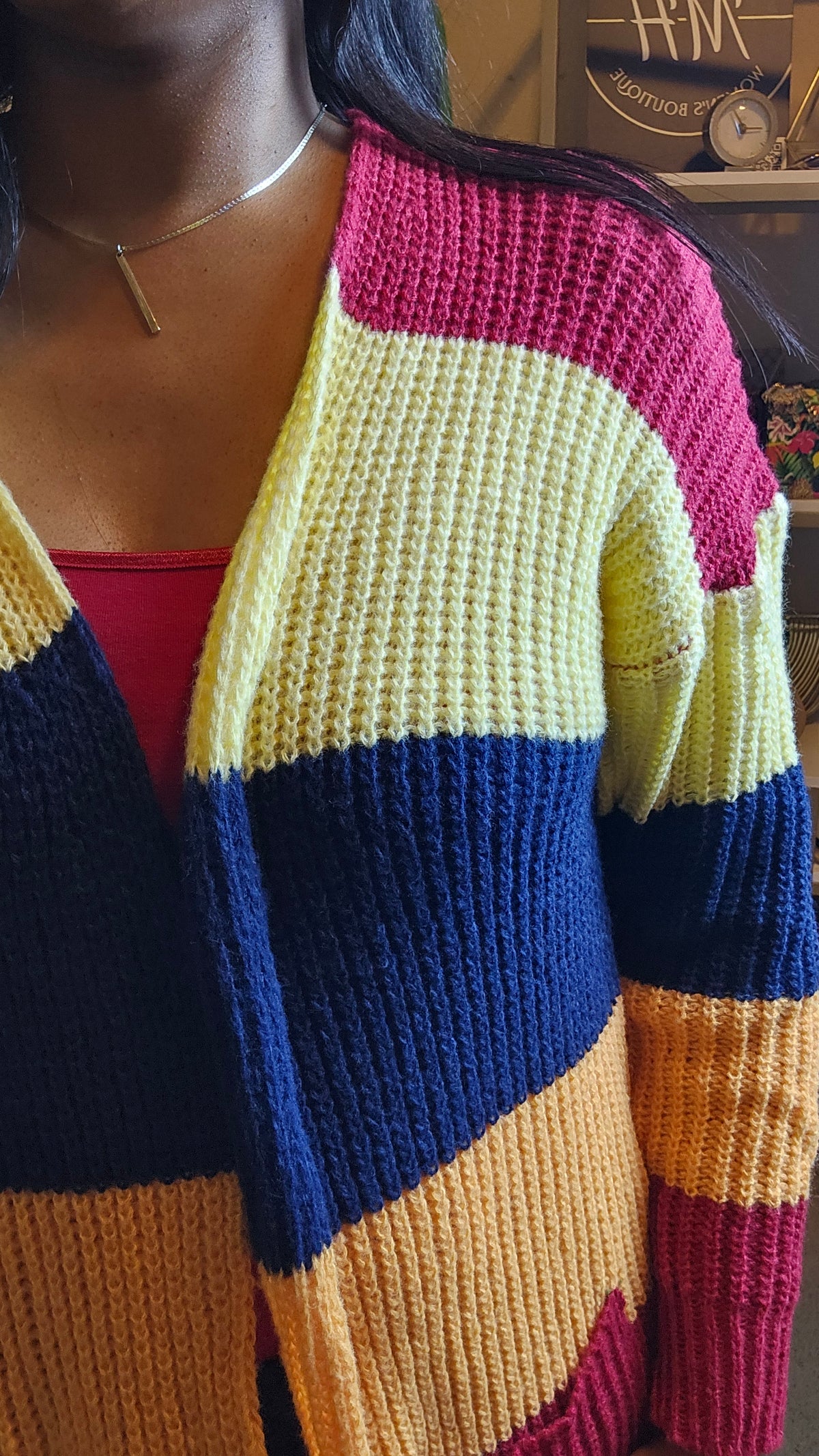 Colors of Autumn knit cardigan