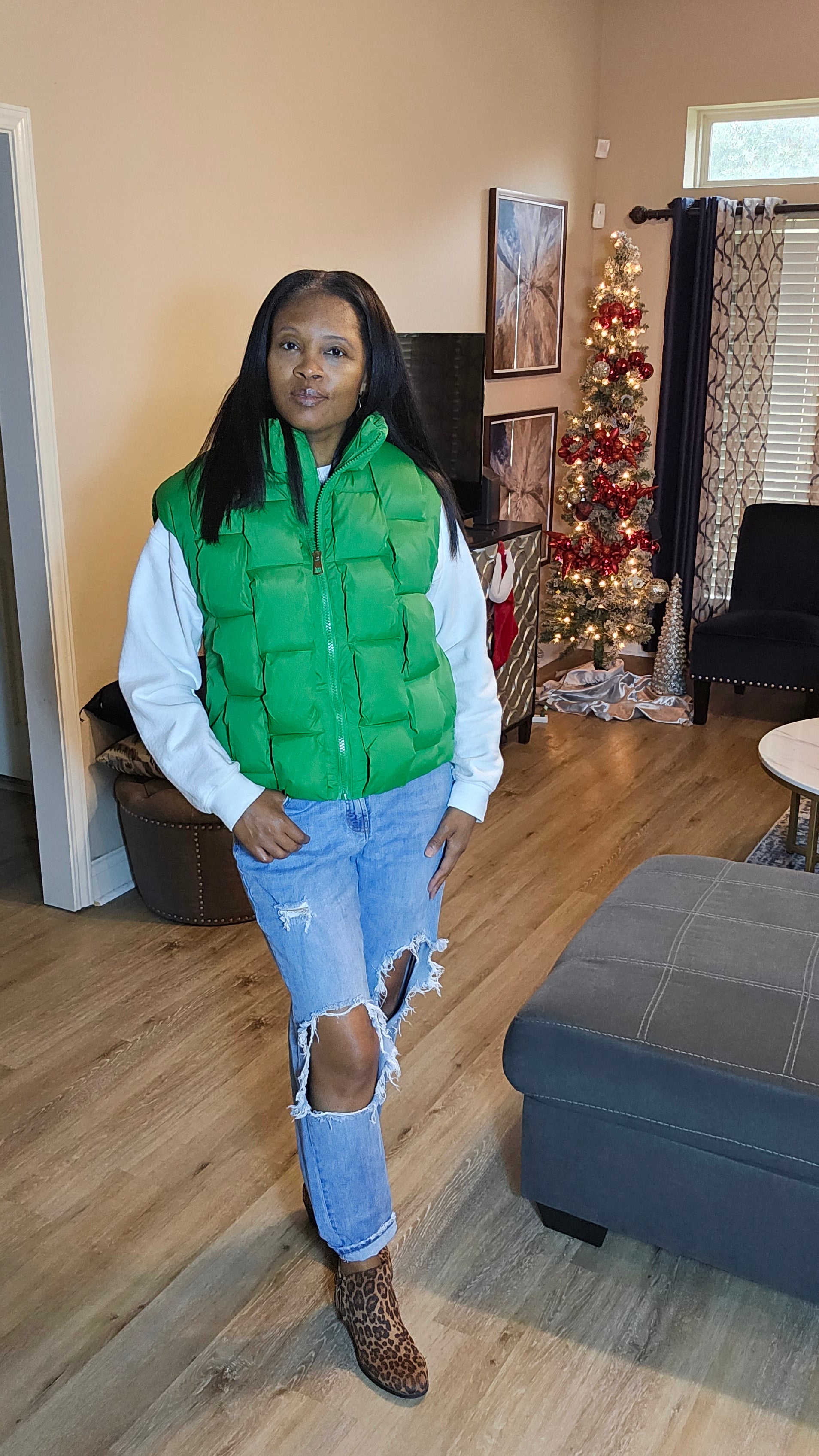 Green puffer vest jacket|worth my time  vest