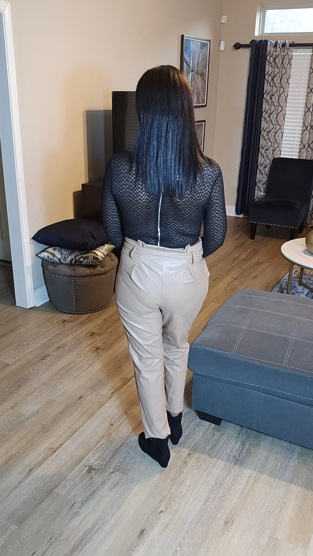 Veroncia mesh top|black