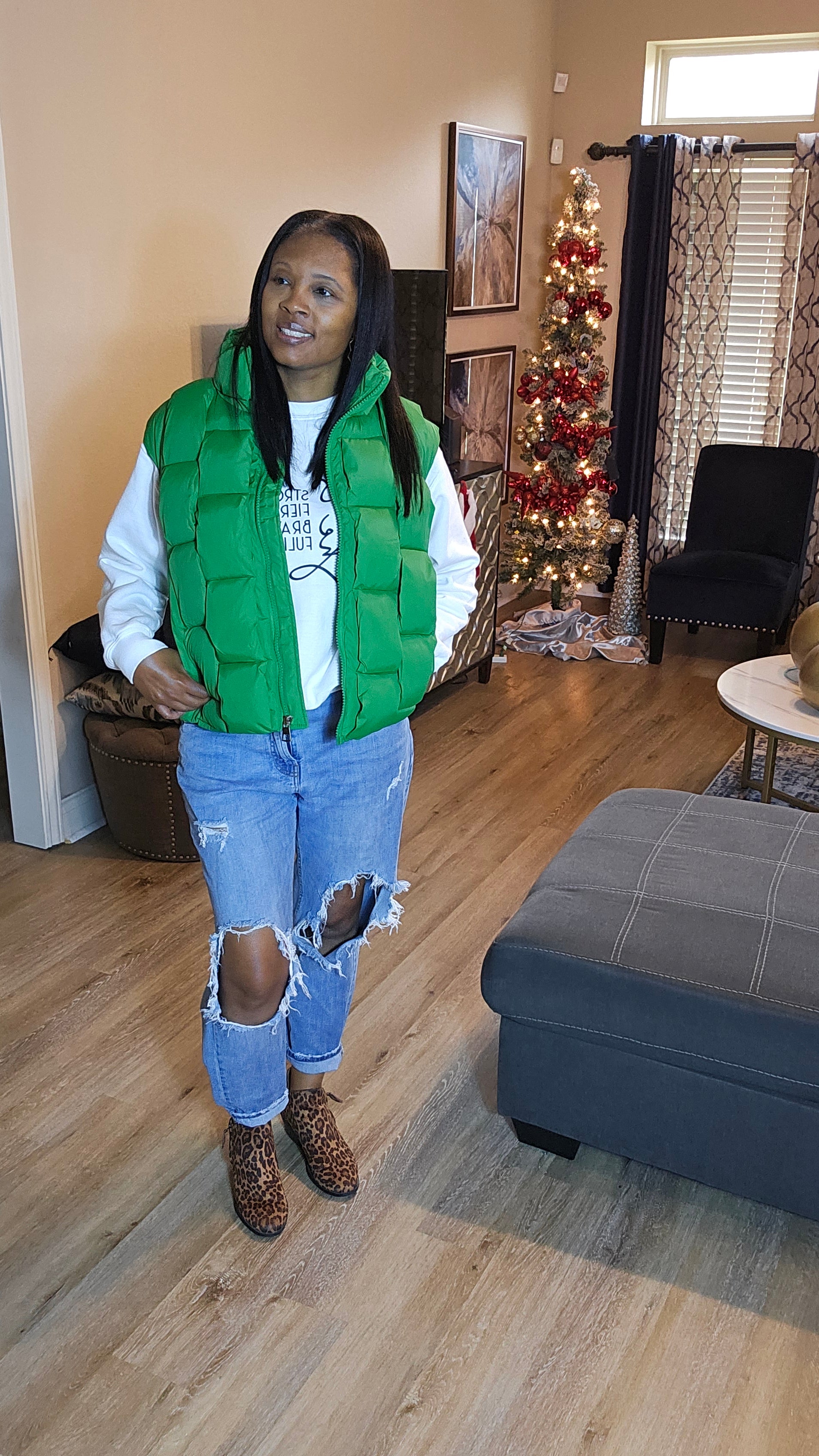 Green puffer vest jacket|worth my time  vest