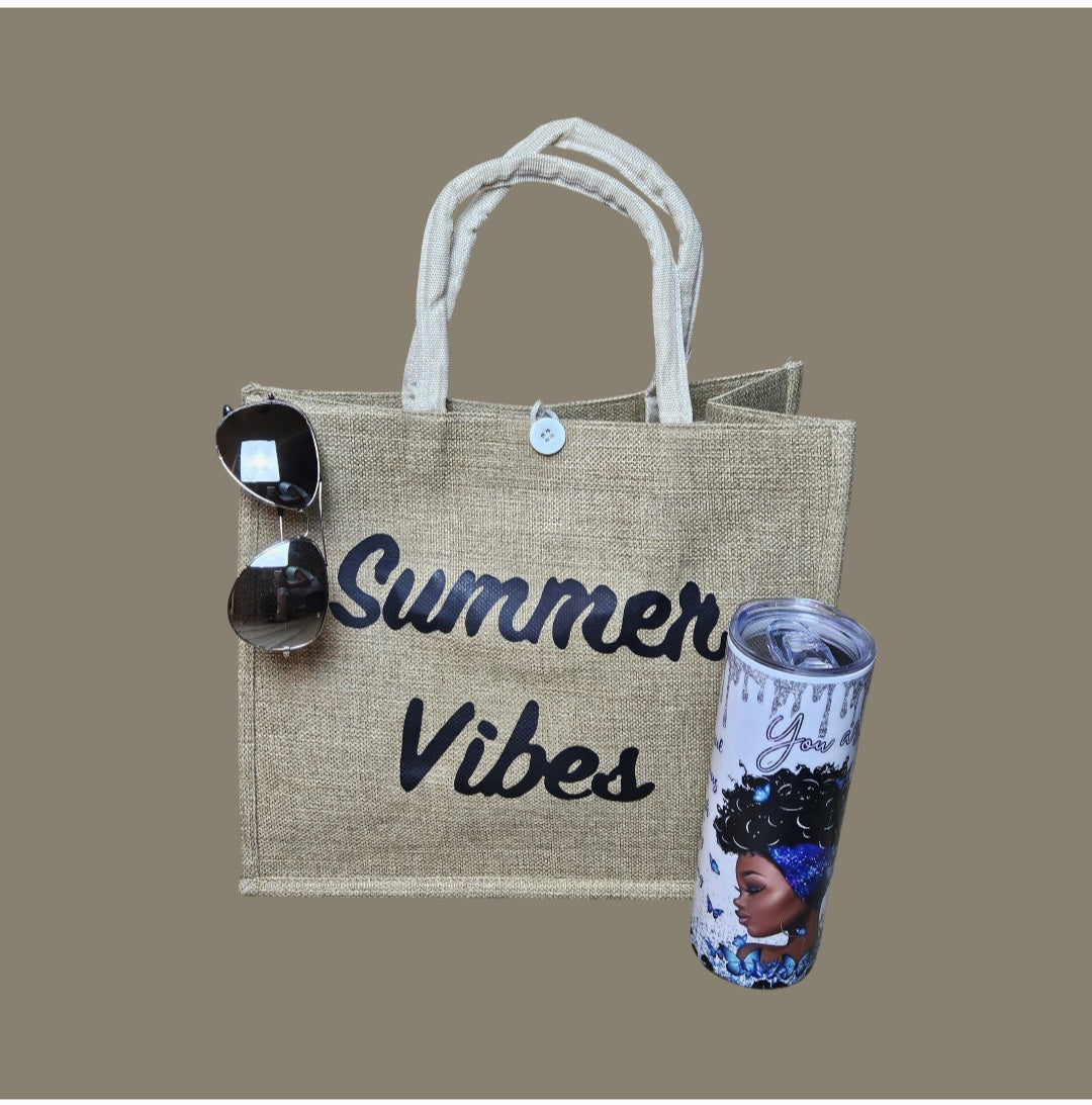 Summer vibes beach bag bundle