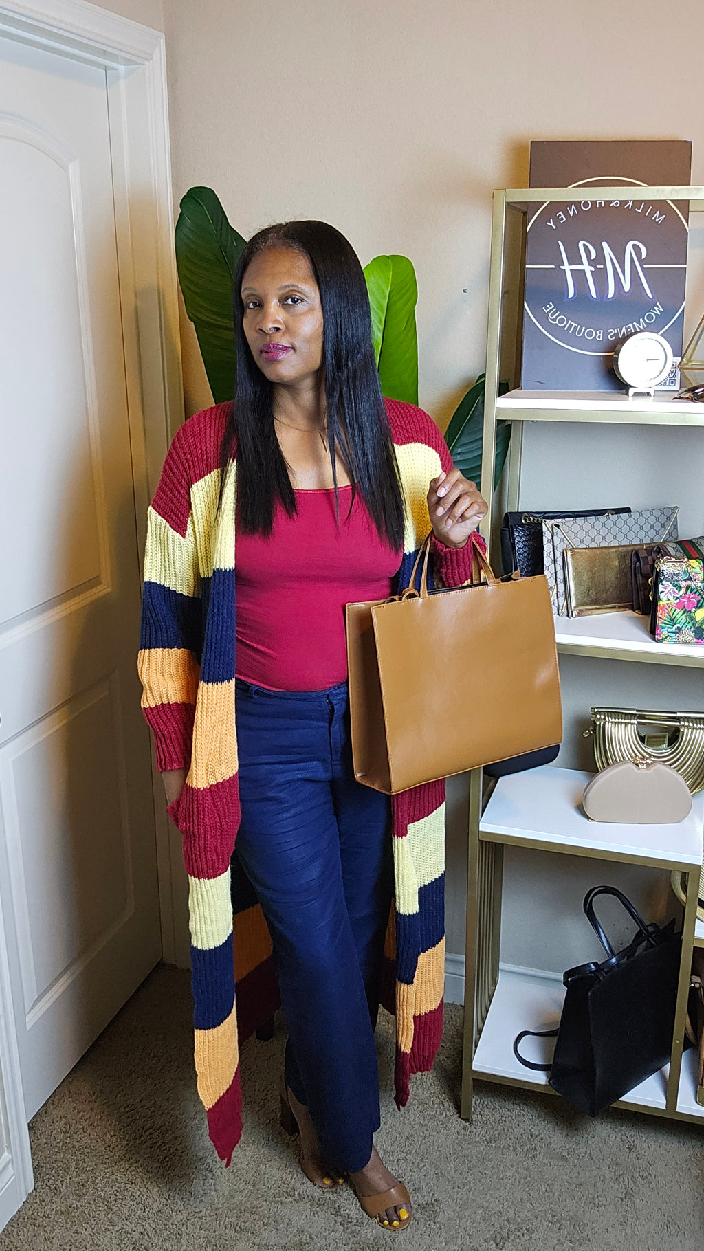 Colors of Autumn knit cardigan