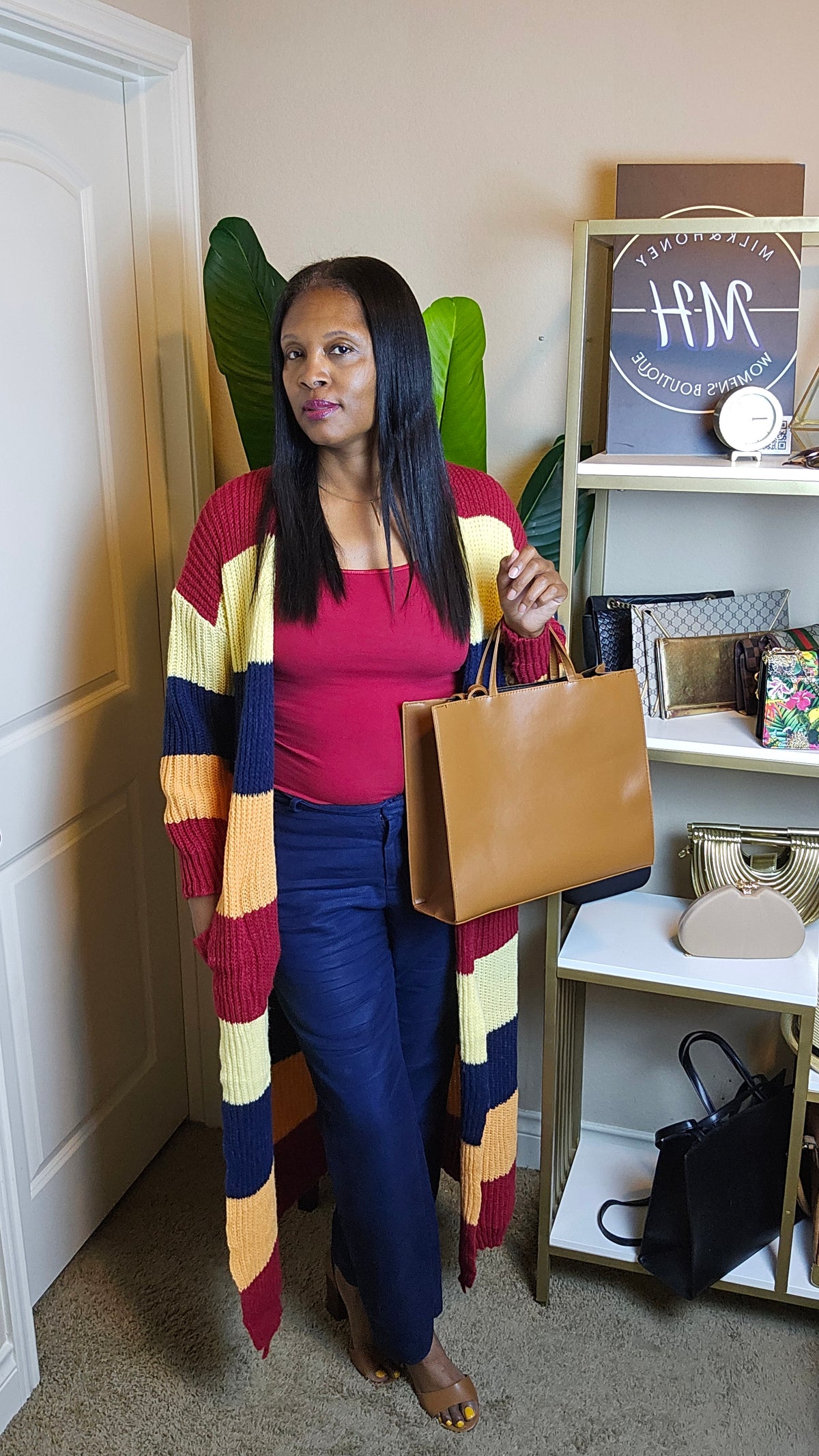 Colors of Autumn knit cardigan