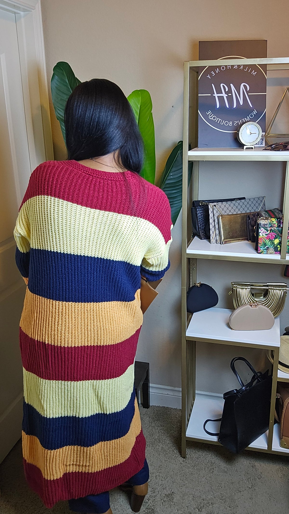 Colors of Autumn knit cardigan