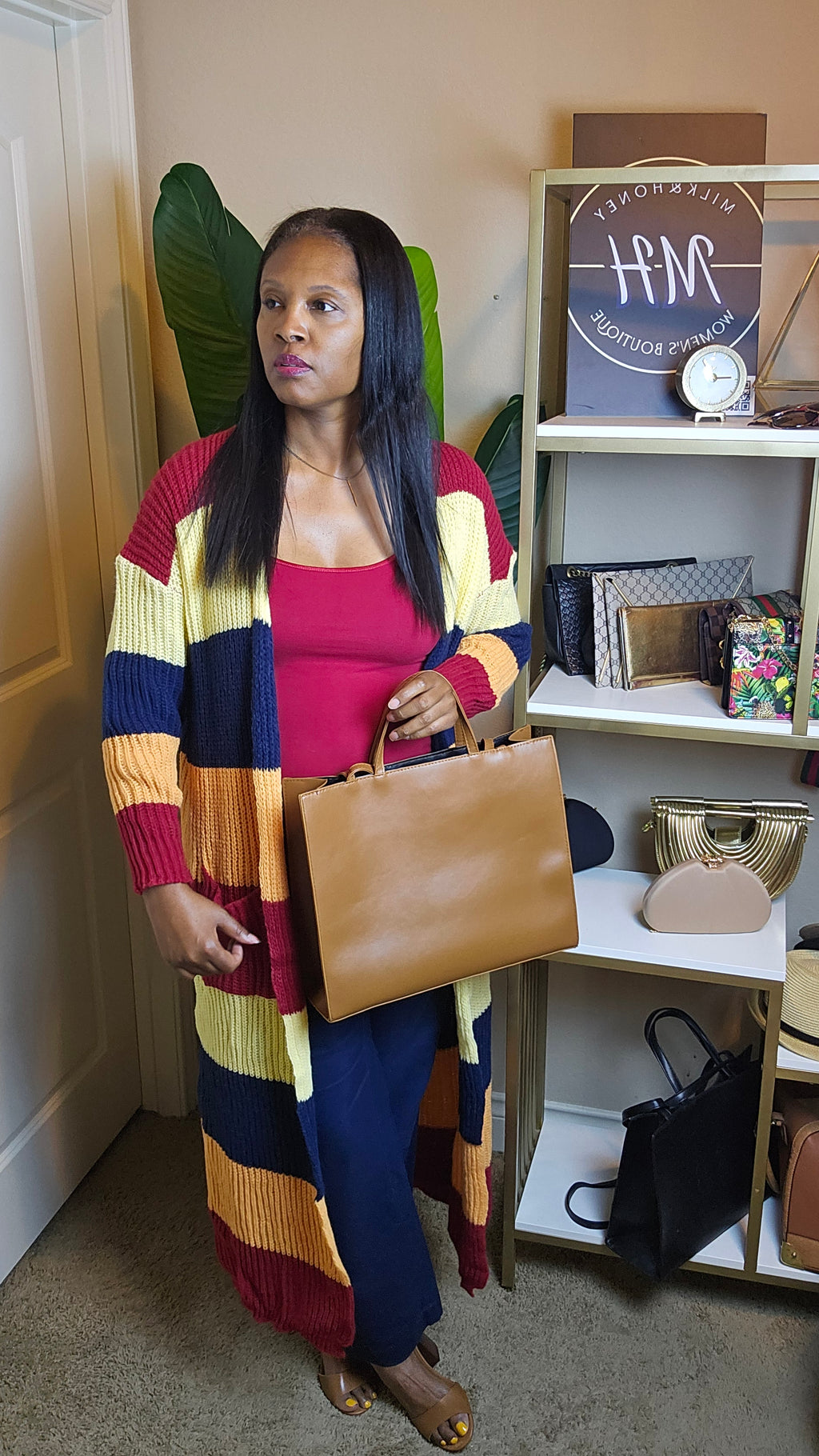 Colors of Autumn knit cardigan