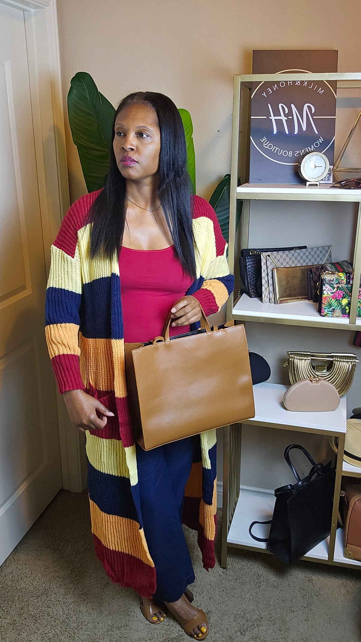 Colors of Autumn knit cardigan