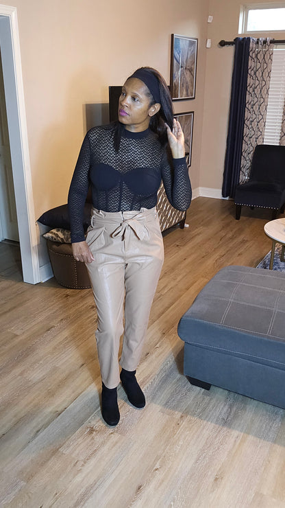 Veroncia mesh top|black