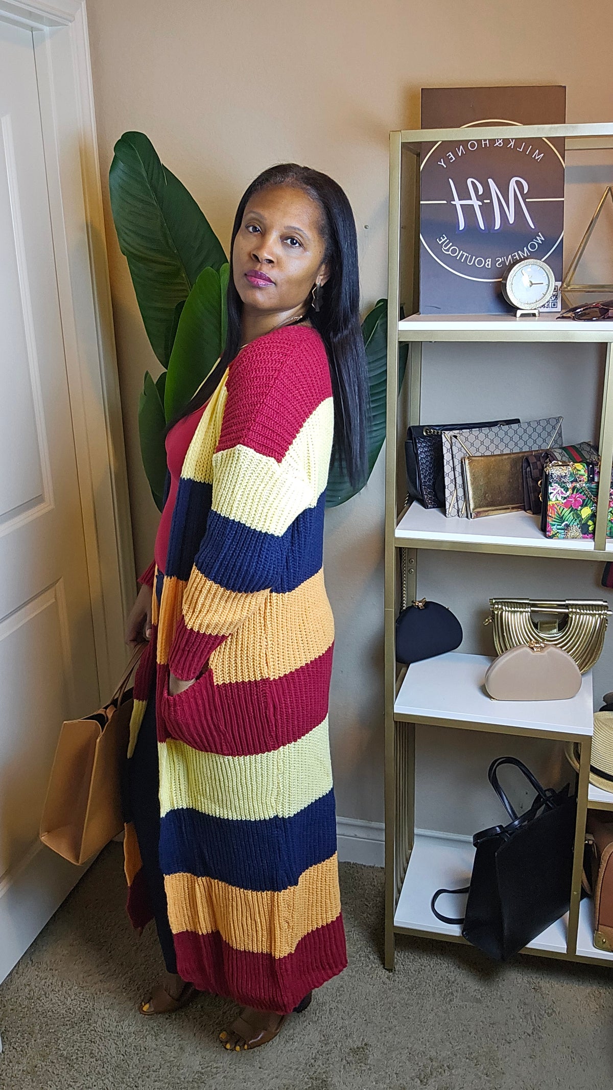 Colors of Autumn knit cardigan