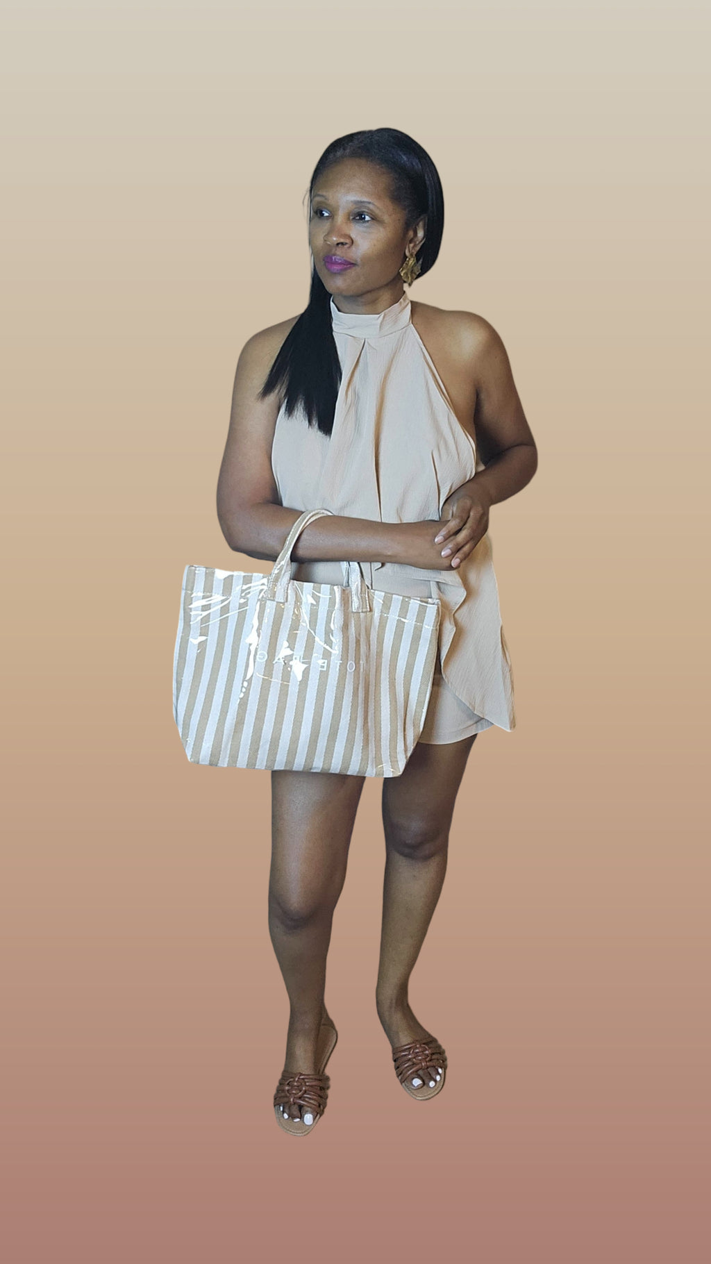 Tan romper| Escape the heat romper