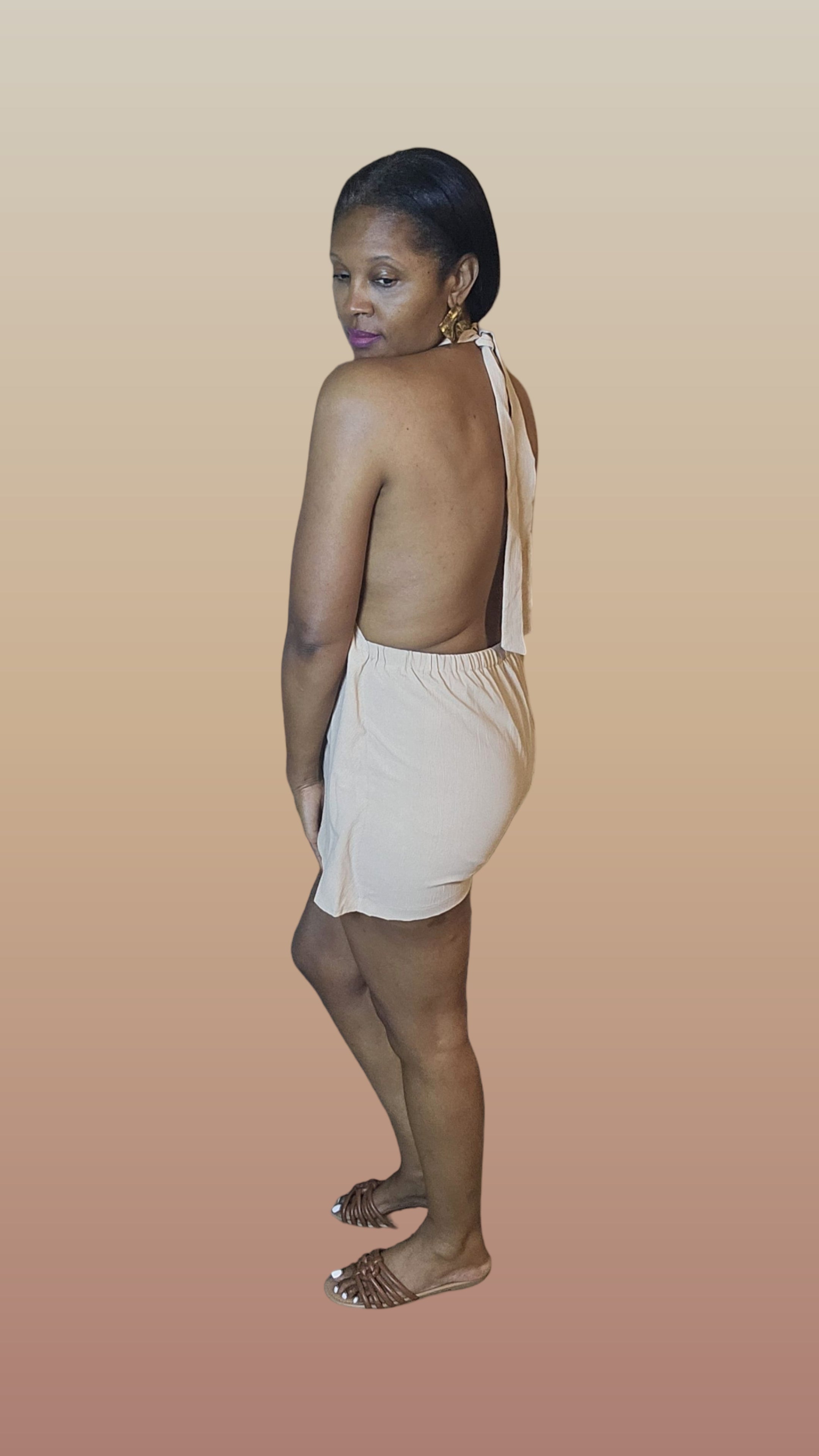 Tan romper| Escape the heat romper