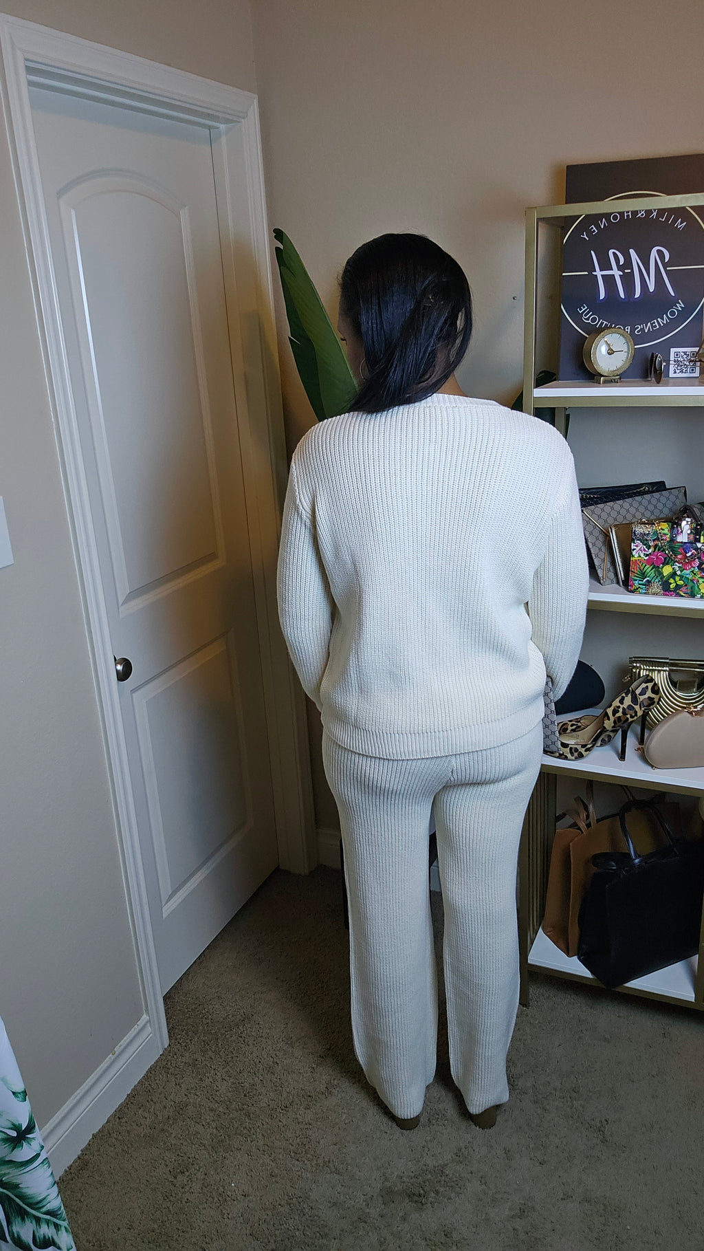 Beige knit set| Let me know set