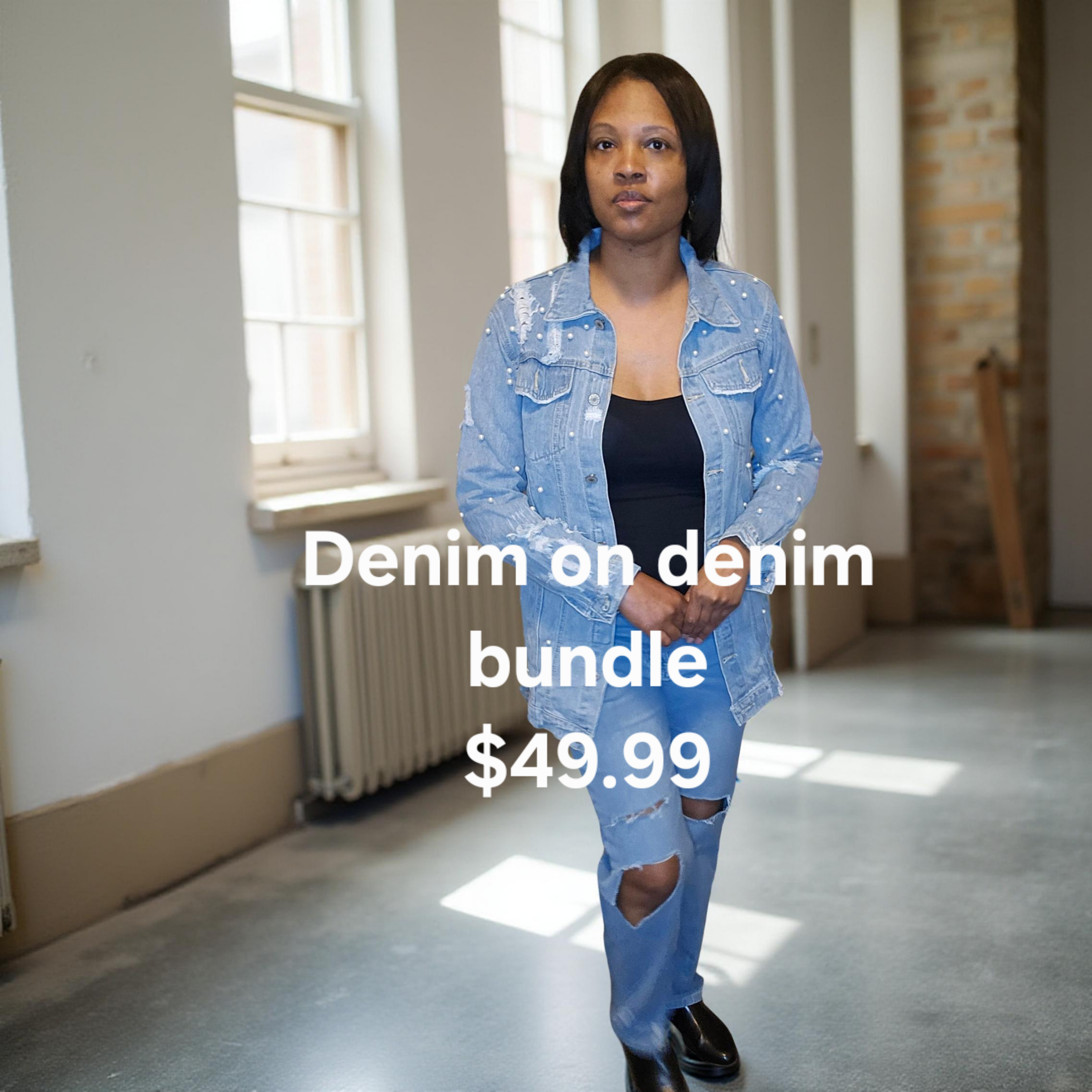 Denim on denim chic bundle $49.99