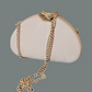 Talk about it purse | beige satin purse