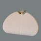 Talk about it purse | beige satin purse