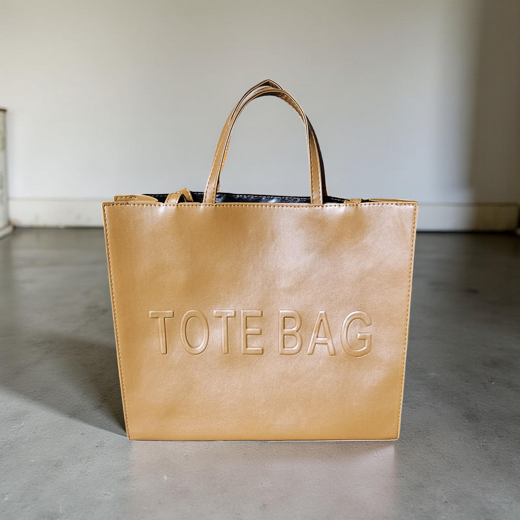 Tan tote bag| Elisa tote bag