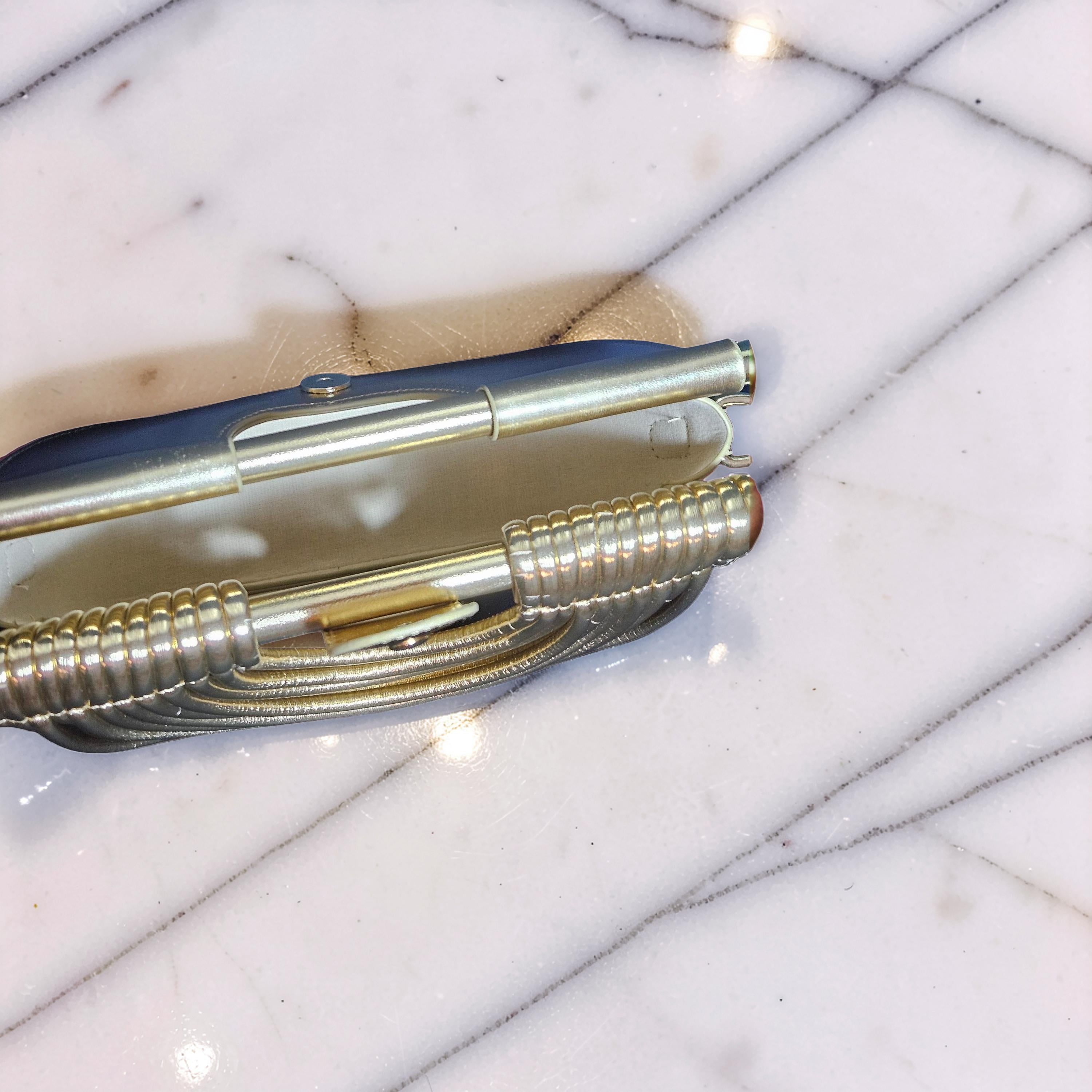 Gold metallic purse|Golden Goddess handbag