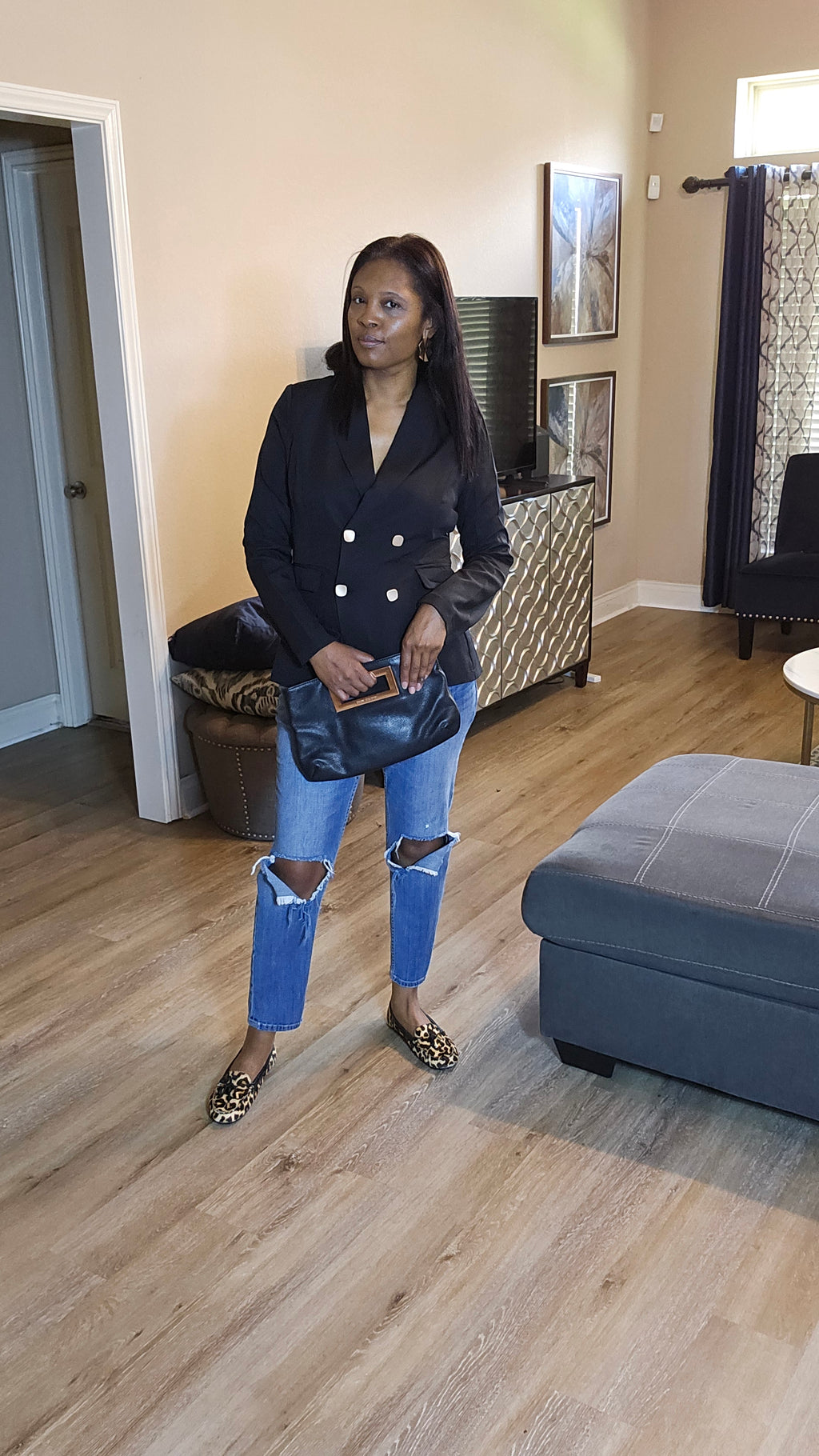 Know the rest blazer|black blazer