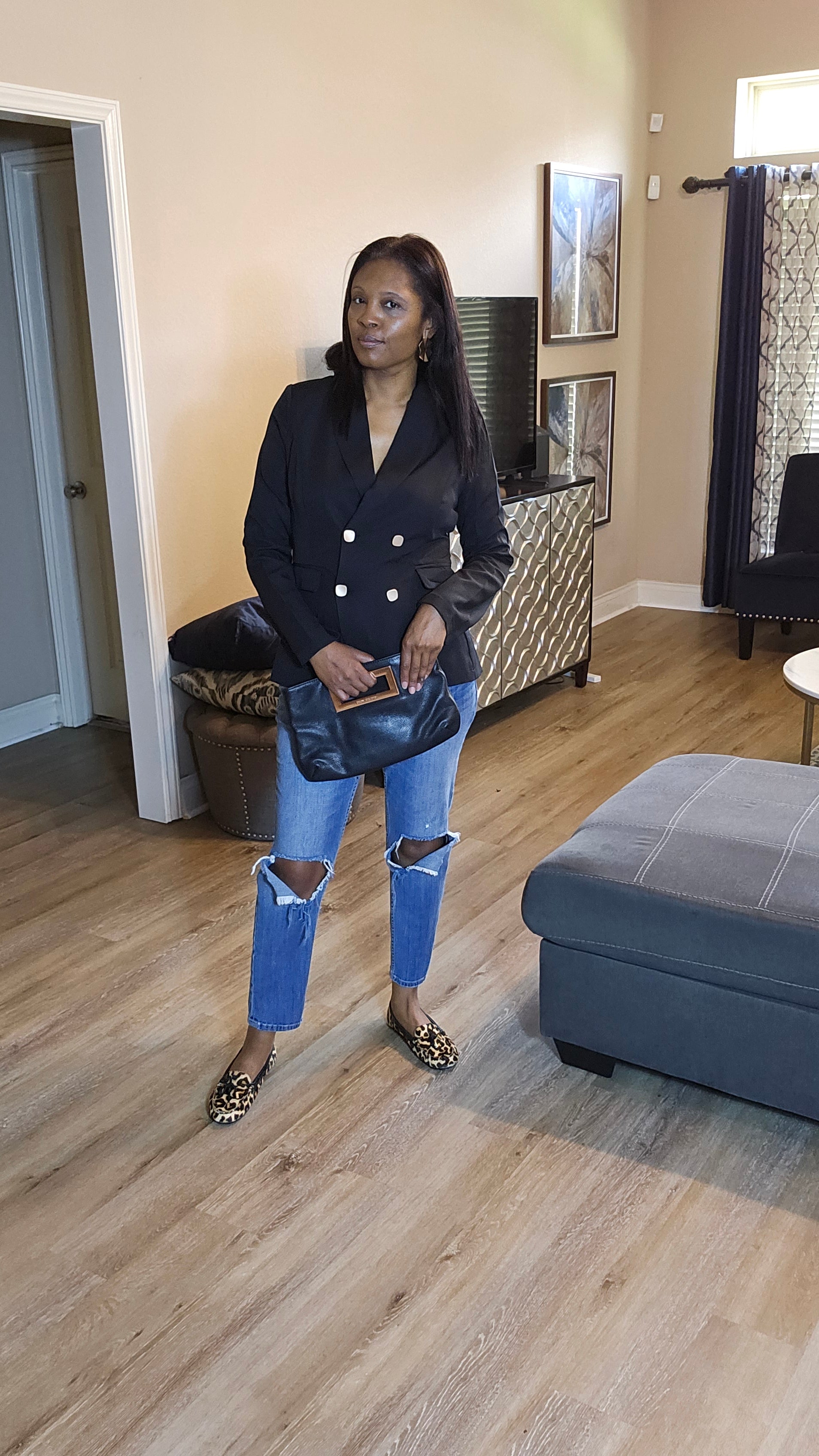 Know the rest blazer|black blazer