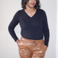 Nicole |faux leather jogger pants | bottoms